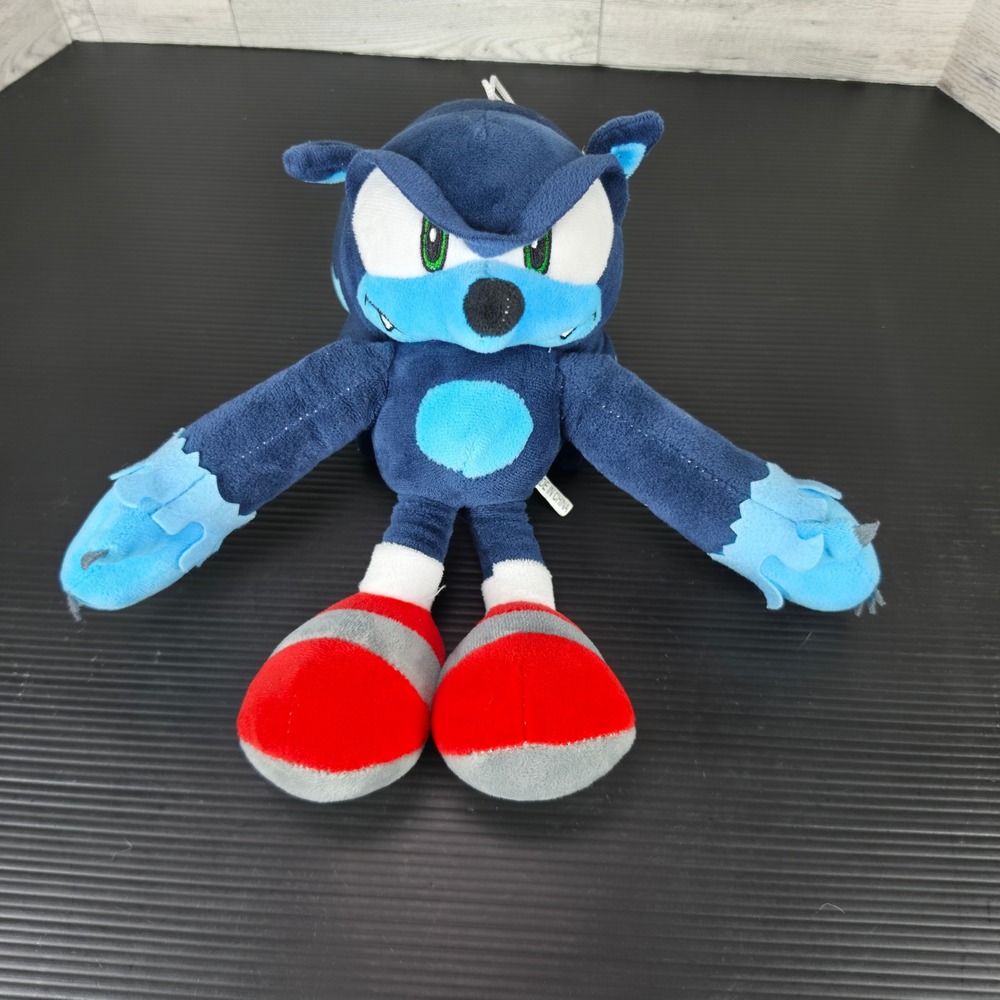 Sonic the Werehog Plush Toy Sega Sonic Unleashed Blue Werewolf 11 Inch